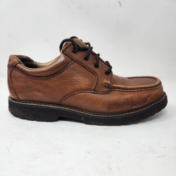 Dockers GLAZIER Men's Brown Compfort Leather Shoes CASUAL walking, LACES 11 M - Picture 2 of 14